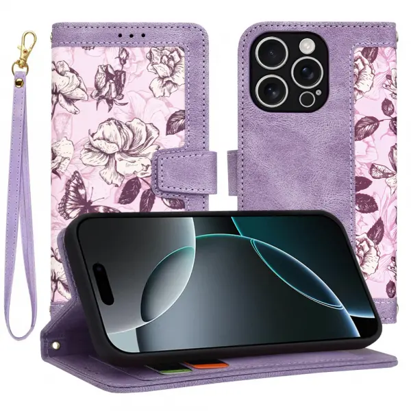 Husa pentru Apple iPhone 16 Pro, Techsuit, FlipCraft, Mov
