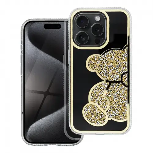 Husa pentru Apple iPhone 16e, OEM, Teddy Bear, Aurie