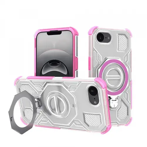 Husa pentru Apple iPhone 16e, Techsuit, Carbon Shield Pro, Roz