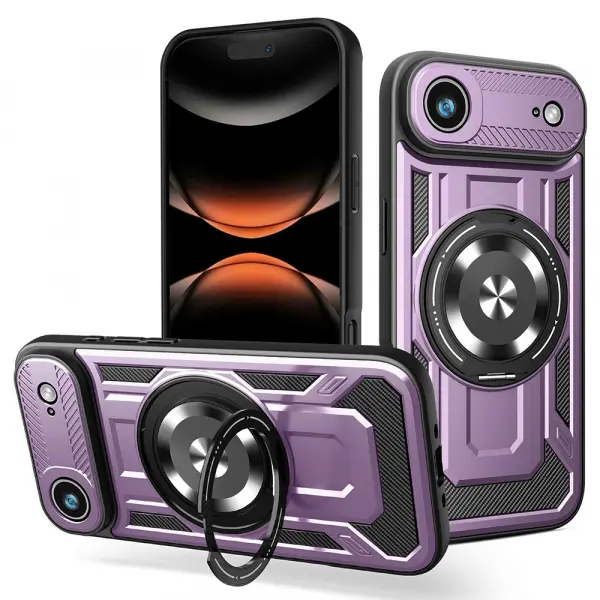 Husa pentru Apple iPhone 17 Air, Techsuit, RuggedCam, Mov