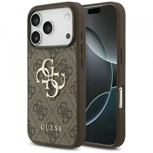 Husa pentru Apple iPhone 17 Pro, Guess, 4G Big Logo (Maro)