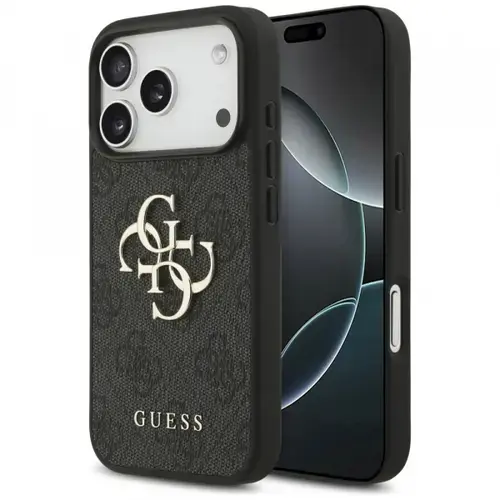Husa pentru Apple iPhone 17 Pro, Guess, 4G Big Logo (Negru)