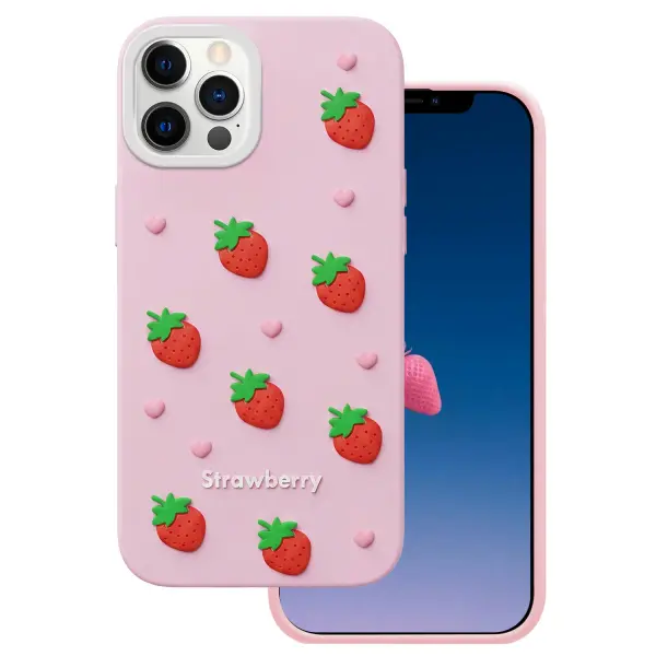 Husa pentru Apple iPhone 17 Pro Max, OEM, Strawberry, Roz