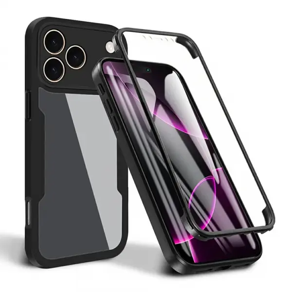 Husa pentru Apple iPhone 17 Pro Max, Techsuit, ColorVerse 360, Neagra