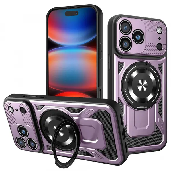 Husa pentru Apple iPhone 17 Pro Max, Techsuit, RuggedCam, Mov
