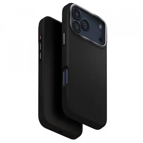 Husa pentru Apple iPhone 17 Pro Max, UNIQ, Lyden Leatherette, Negru