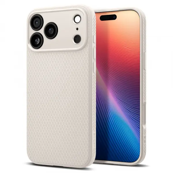 Husa pentru Apple iPhone 17 Pro, Spigen, Liquid Air, Bej ACS10334