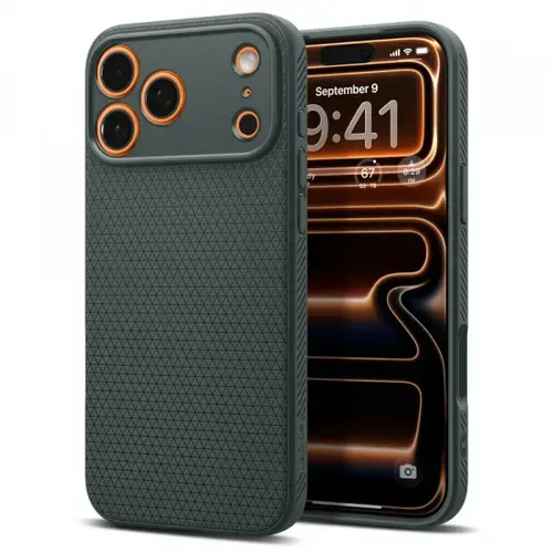 Husa pentru Apple iPhone 17 Pro, Spigen, Liquid Air, Verde