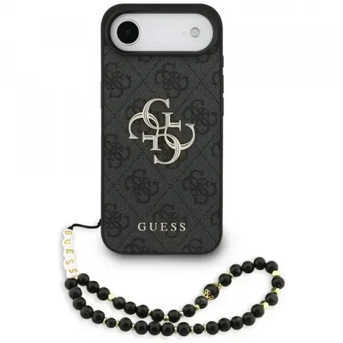 Husa pentru Apple iPhone Air, Guess, 4G Classic Logo with Strap, Neagra