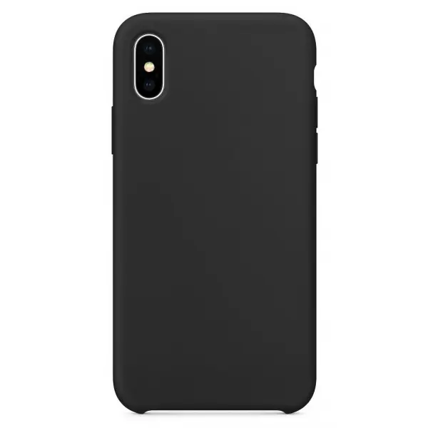 Husa pentru Apple iPhone XS / X, OEM, Pure Silicone, Neagra