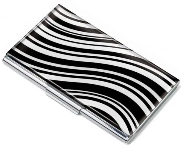 Husa pentru carti de vizita Troika - Black & white