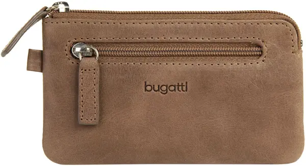 Husa pentru chei din piele Bugatti Volo - Maro deschis