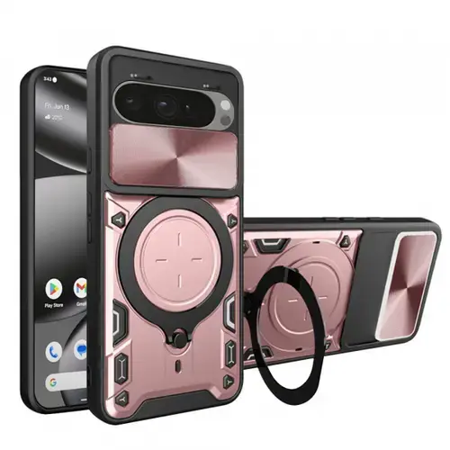 Husa pentru Google Pixel 10 Pro XL, Techsuit, CamGuard Pro (Roz/Auriu)