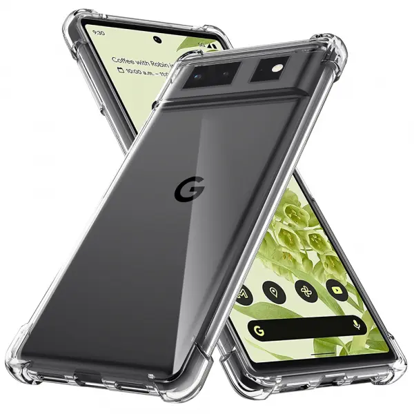 Husa pentru Google Pixel 6, Techsuit, Shockproof Clear, Transparenta