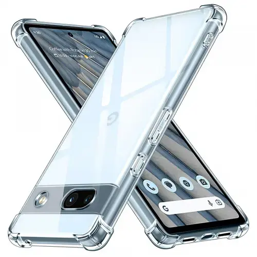 Husa pentru Google Pixel 7a, Techsuit, Shockproof Clear, Transparenta