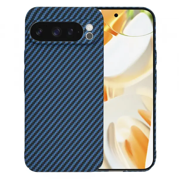 Husa pentru Google Pixel 9 Pro, Techsuit, Carbonite FiberShell, Turcoaz