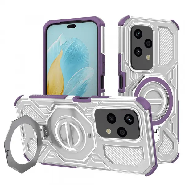 Husa pentru Honor 200 Lite, Techsuit, Carbon Shield Pro, Mov