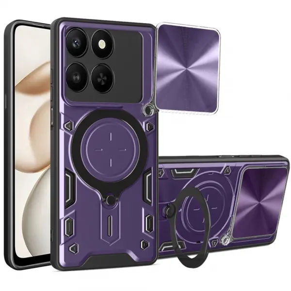 Husa pentru Honor 400 Smart 4G / X7d 4G / 400 Smart 5G, Techsuit, CamGuard Pro, Mov