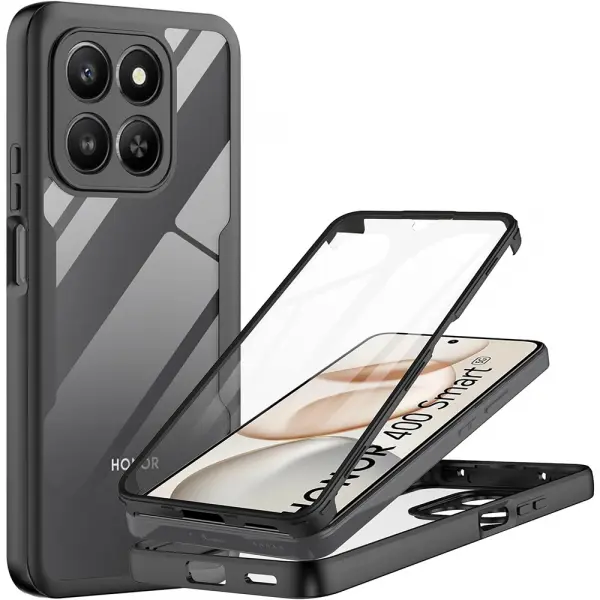 Husa pentru Honor 400 Smart 4G / X7d 4G / 400 Smart 5G, Techsuit, ColorVerse 360, Neagra