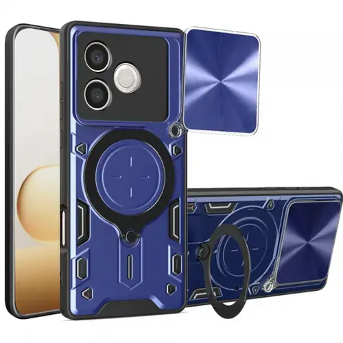 Husa pentru Honor 600 Lite, Techsuit, CamGuard Pro, Albastru