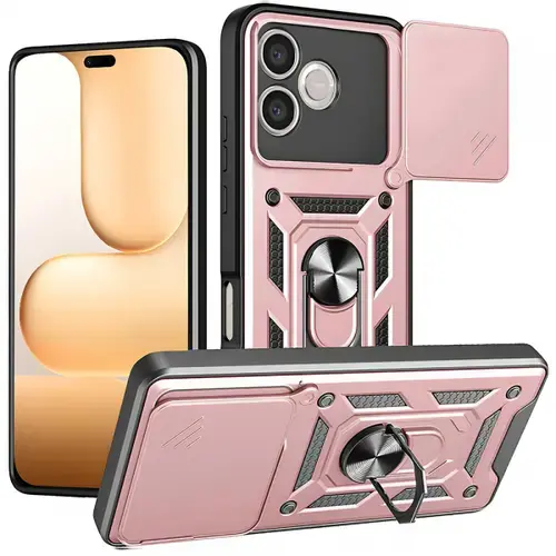 Husa pentru Honor 600 Lite, Techsuit, CamShield, Roz