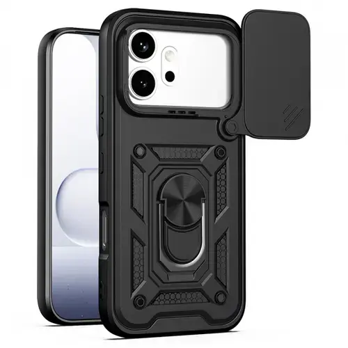 Husa pentru Honor 600 Pro / 600, Techsuit, CamShield, Neagra