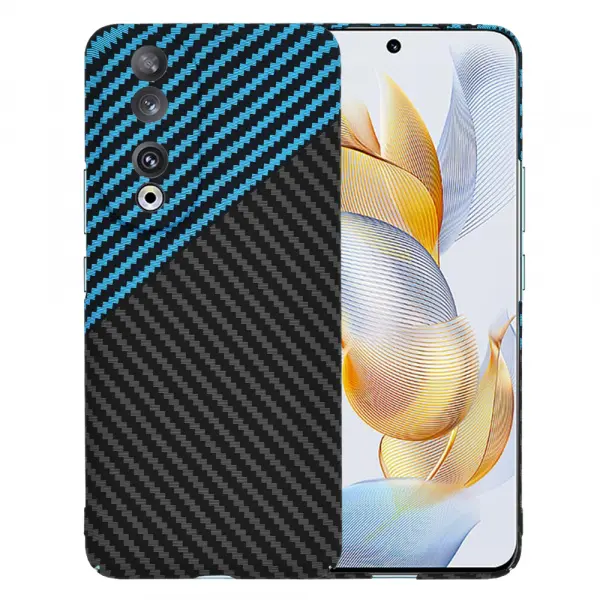 Husa pentru Honor 90, Techsuit, Carbonite FiberShell, Neagra Bleu
