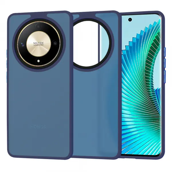 Husa pentru Honor Magic6 Lite, Techsuit, HaloFrost, Bleumarin
