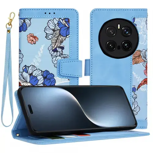 Husa pentru Honor Magic7 Pro, Techsuit FlipCraft (Albastru)
