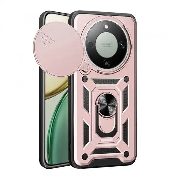 Husa pentru Honor Magic8 Lite, Techsuit, CamShield, Roz Aurie
