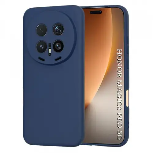 Husa pentru Honor Magic8 Pro, Techsuit, SoftFlex, Bleumarin