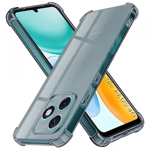 Husa pentru Honor X5c Plus, Techsuit, Shockproof Clear, Neagra