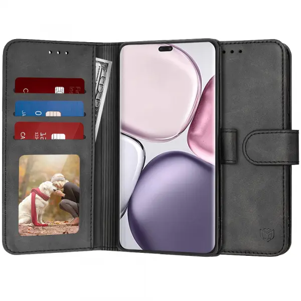 Husa pentru Honor X9c / Magic7 Lite, Techsuit, Diary Book, Neagra