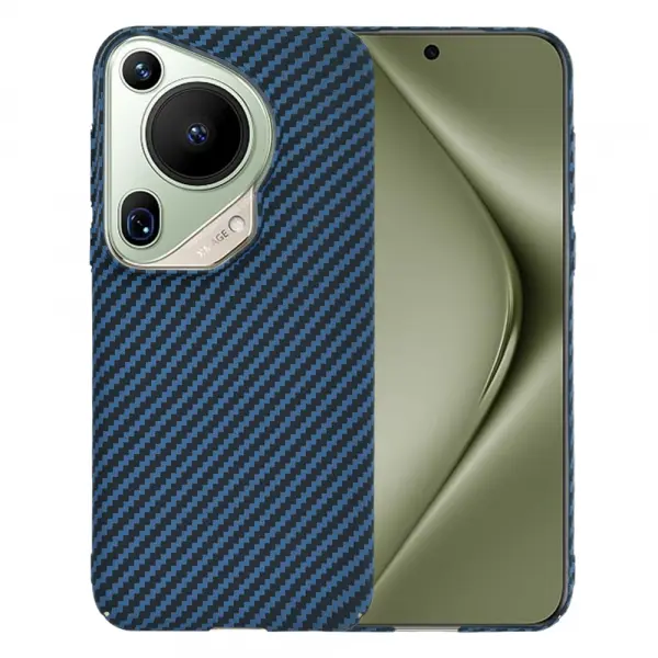 Husa pentru Huawei Pura 70 Ultra, Techsuit, Carbonite FiberShell, Turcoaz