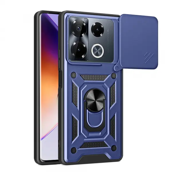 Husa pentru Infinix Note 40 Pro+, Techsuit, CamShield, Albastra