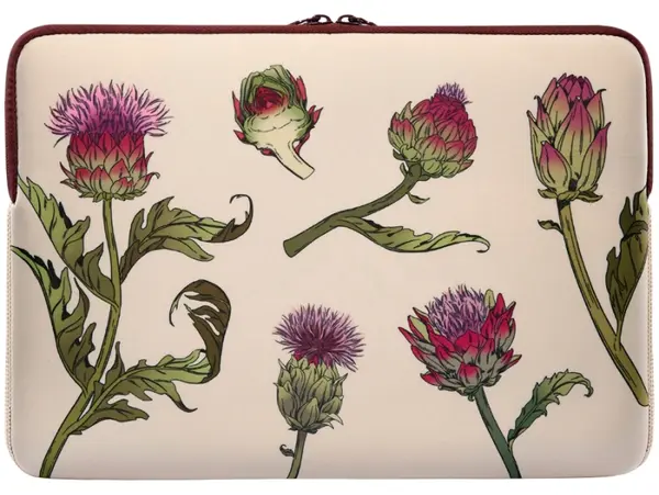 Husă pentru laptop Tucano - Schizzo, MacBook Air 15''/Laptop 13''-14'', alb Artichoke