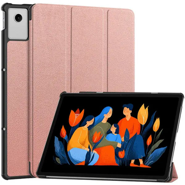Husa pentru Lenovo Idea Tab Plus, Techsuit, FoldPro, Roz Aurie