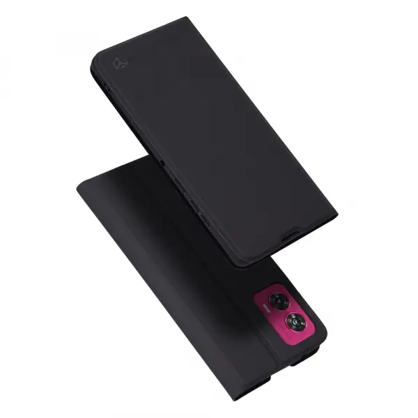 Husa pentru Motorola Edge 50 Fusion, Techsuit, Magskin Book, Neagra