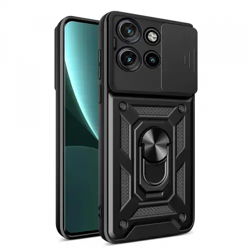 Husa pentru Motorola Edge 50 Neo, Techsuit, CamShield, Neagra
