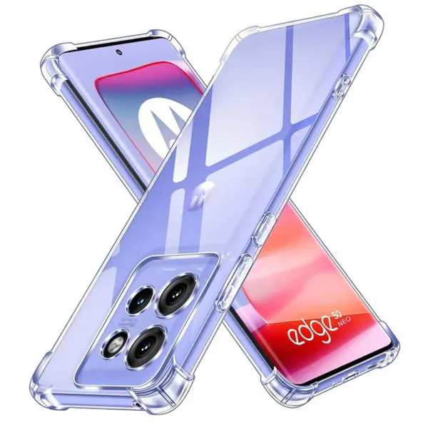 Husa pentru Motorola Edge 50 Neo, Techsuit, Shockproof Clear, Transparenta