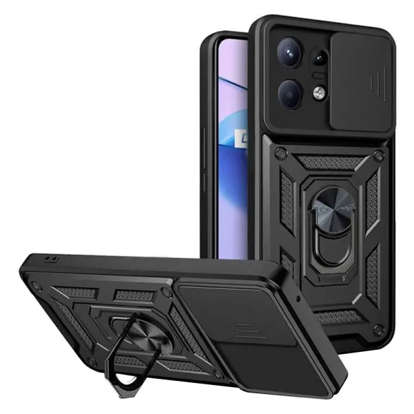 Husa pentru Motorola Edge 50 Pro, Techsuit, CamShield, Neagra