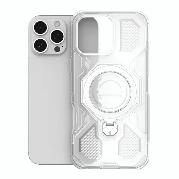 Husa pentru Motorola Edge 60 Fusion / Edge 60, Techsuit, Carbon Shield Pro, Alba