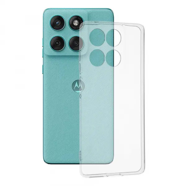Husa pentru Motorola Edge 60 Fusion / Edge 60, Techsuit, Clear, Transparenta