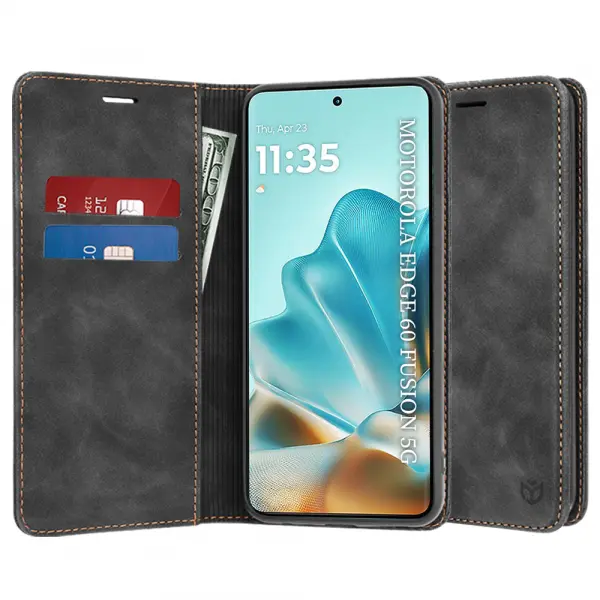 Husa pentru Motorola Edge 60 Fusion / Edge 60, Techsuit, Confy, Neagra