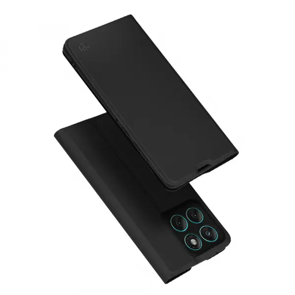 Husa pentru Motorola Edge 60 Fusion / Edge 60, Techsuit, Magskin Book, Neagra