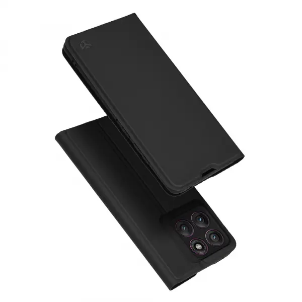 Husa pentru Motorola Edge 60 Pro, Techsuit, Magskin Book, Neagra