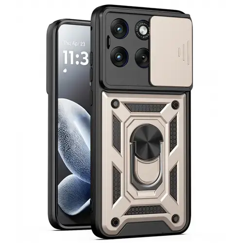 Husa pentru Motorola Edge 70 Fusion, Techsuit, CamShield, Aurie