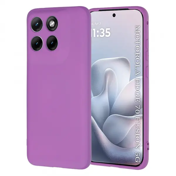 Husa pentru Motorola Edge 70 Fusion, Techsuit, SoftFlex, Mov