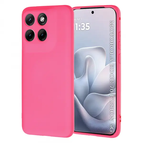 Husa pentru Motorola Edge 70 Fusion, Techsuit, SoftFlex, Roz Inchis