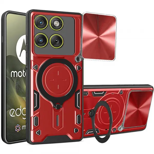 Husa pentru Motorola Edge 70, Techsuit, CamGuard Pro, Rosie